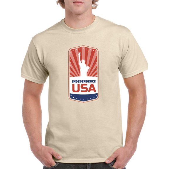 Independence Usa Emblem T-Shirt Men -Image by Shutterstock, Male x-Large