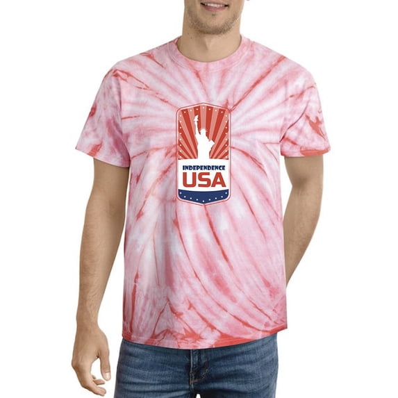 Independence Usa Emblem Tie Dye Cyclone Men -Image by Shutterstock, Male Small