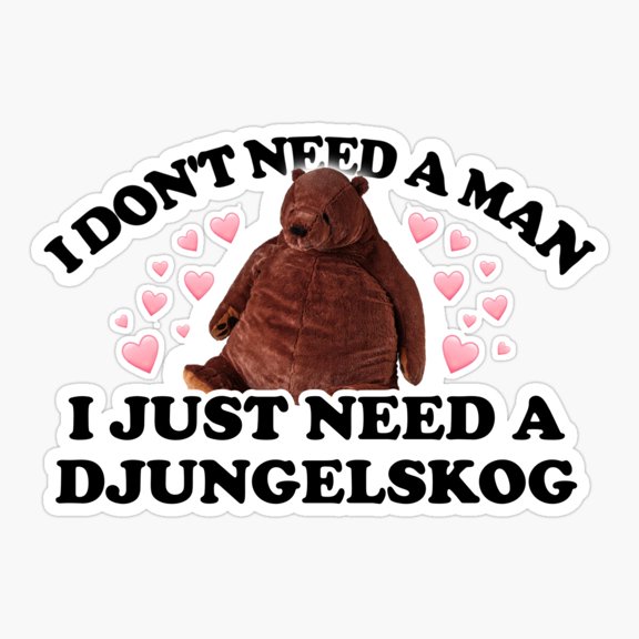 Independent Bear Lover Quote Sticker