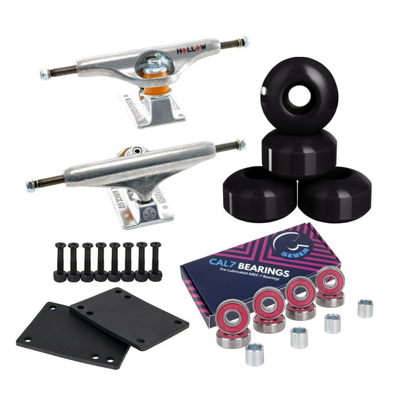 Independent Cal 7 Skateboard Combo, Trucks with Black 1 Inch Hardware 129 Truck