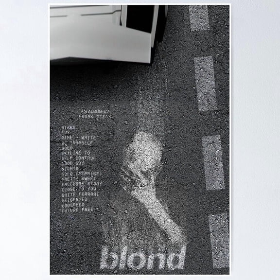 Independent R&B Hip Hop Artist Blond Album Concept Wall Art Music Decor, Unframed Poster
