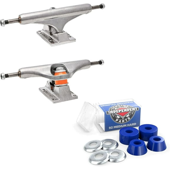 Independent Skateboard Trucks and Bushings Kit 159 Mids + Cylinder Medium Hard 92a