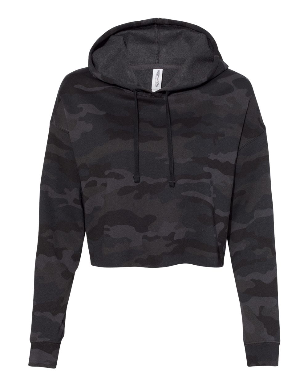 Independent Trading Co. Womens Lightweight Crop Hooded Sweatshirt