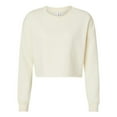 thumbnail image 1 of Independent Trading B03176246 Womens Lightweight Crop Crewneck Sweatshirt, Bone - Extra Large, 1 of 4