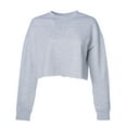 thumbnail image 1 of Independent Trading Co. AFX24CRPC Women's Lightweight Crop Crew Neck-Grey Heather-XS, 1 of 5