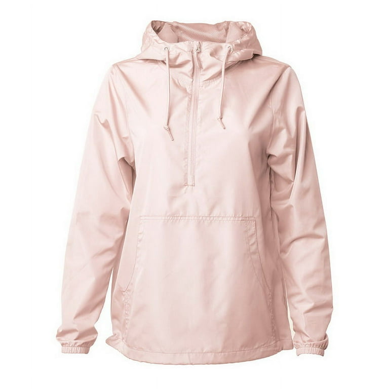 Independent Trading Co. EXP54LWP Lightweight Pullover Windbreaker Anorak Jacket Blush XXS