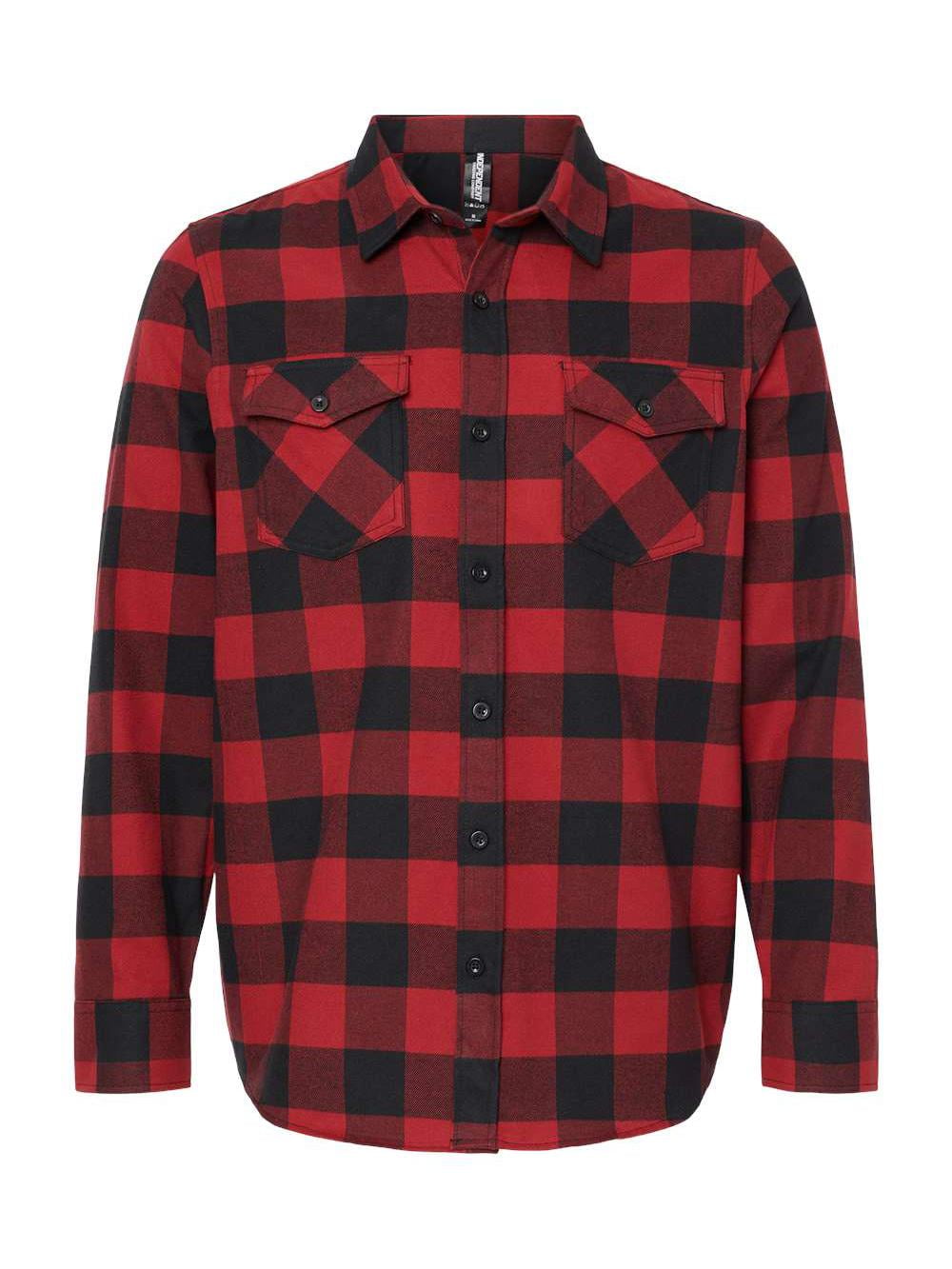 Independent Trading Co. Flannel Shirt, Charcoal Heather
