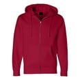 thumbnail image 1 of Independent Trading Co. Heavyweight Full-Zip Hooded Sweatshirt, 6XL, Red, 1 of 5