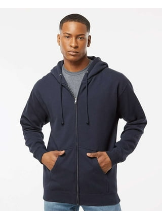 ITC Adult Heather Navy Full Zip Hooded Jacket, Men's Outerwear