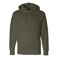 thumbnail image 1 of Independent Trading Co. Heavyweight Hooded Sweatshirt IND4000 Army XS, 1 of 5