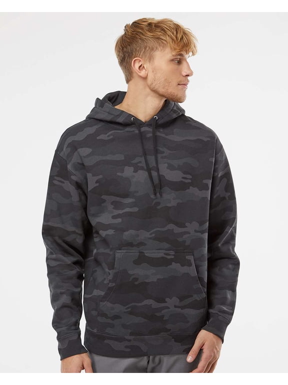 Heavyweight Hooded Sweatshirt IND4000 Black Camo 2XL