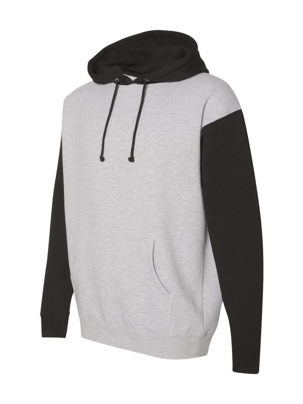 Independent Trading Co. Heavyweight Hooded Sweatshirt – Grey Heather, 80/20 Cotton Blend, Fleece-Lined Hood - View #6