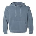 thumbnail image 1 of Independent Trading Co. Heavyweight Pigment-Dyed Hooded Sweatshirt PRM4500 Pigment Slate Blue XL, 1 of 5