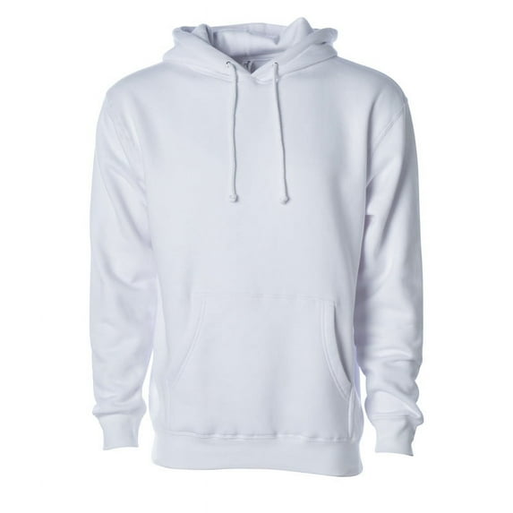 Independent Trading Co. IND4000-P Heavyweight Hooded Pullover Sweatshirt-White-M