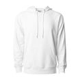 thumbnail image 1 of Independent Trading Co. Icon Unisex Lightweight Loopback Terry Hooded Sweatshirt SS1000 White 3XL, 1 of 5
