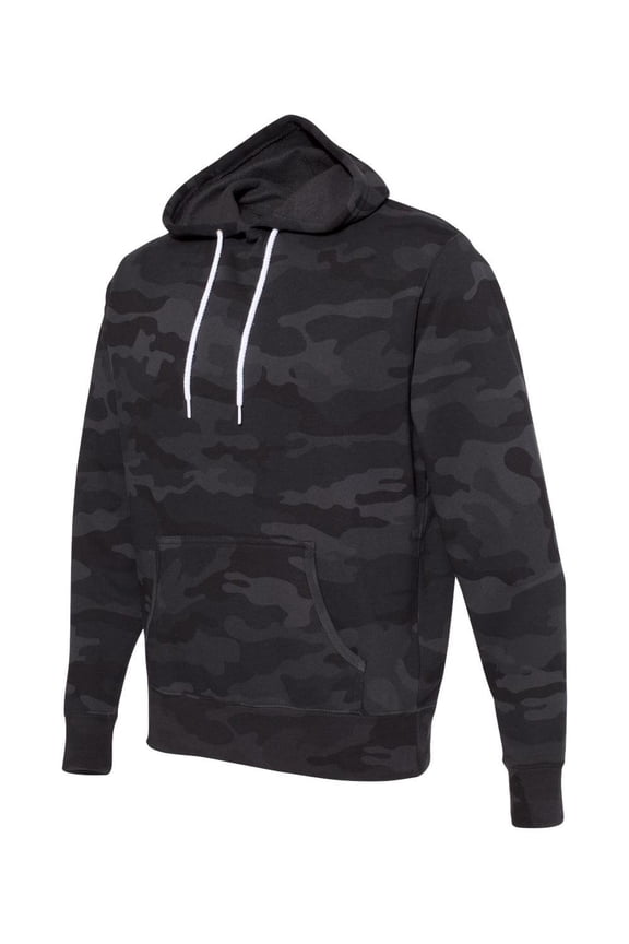 - Lightweight Hooded Sweatshirt - AFX90UN - Black Camo