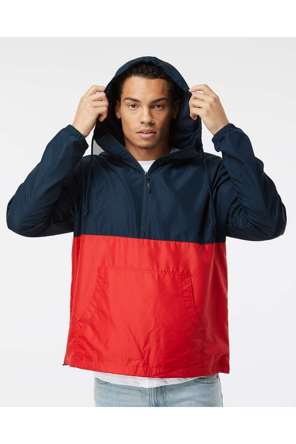 - Lightweight Quarter-Zip Windbreaker Pullover Jacket