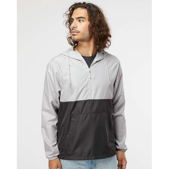 Independent Trading Co. Lightweight Quarter-Zip Windbreaker Pullover Jacket