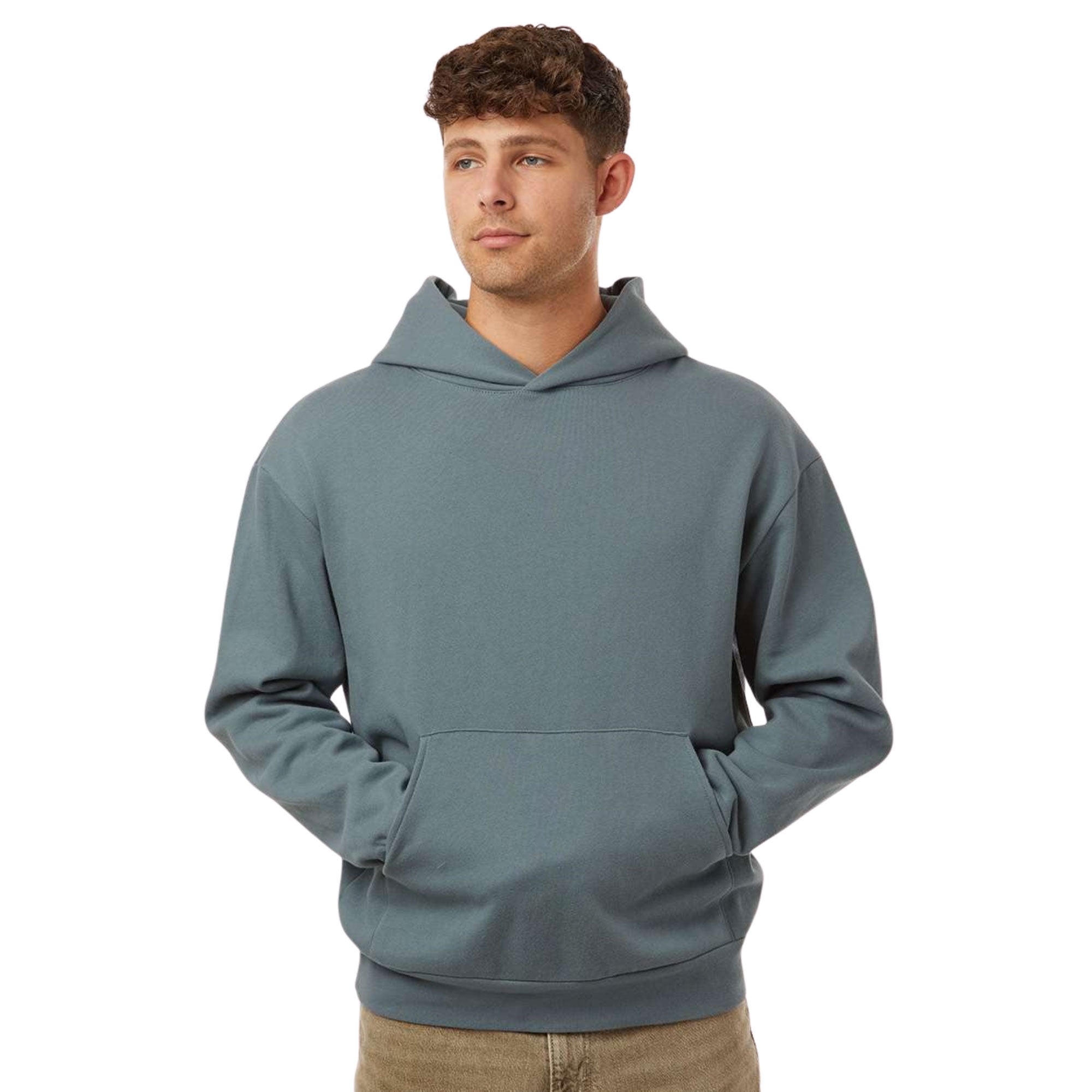 Independent Trading Co Men's Avenue Hooded Sweatshirt 80/20 Cotton/Polyester Cozy Essential Plain Hoodie (Blue-Magic, S)