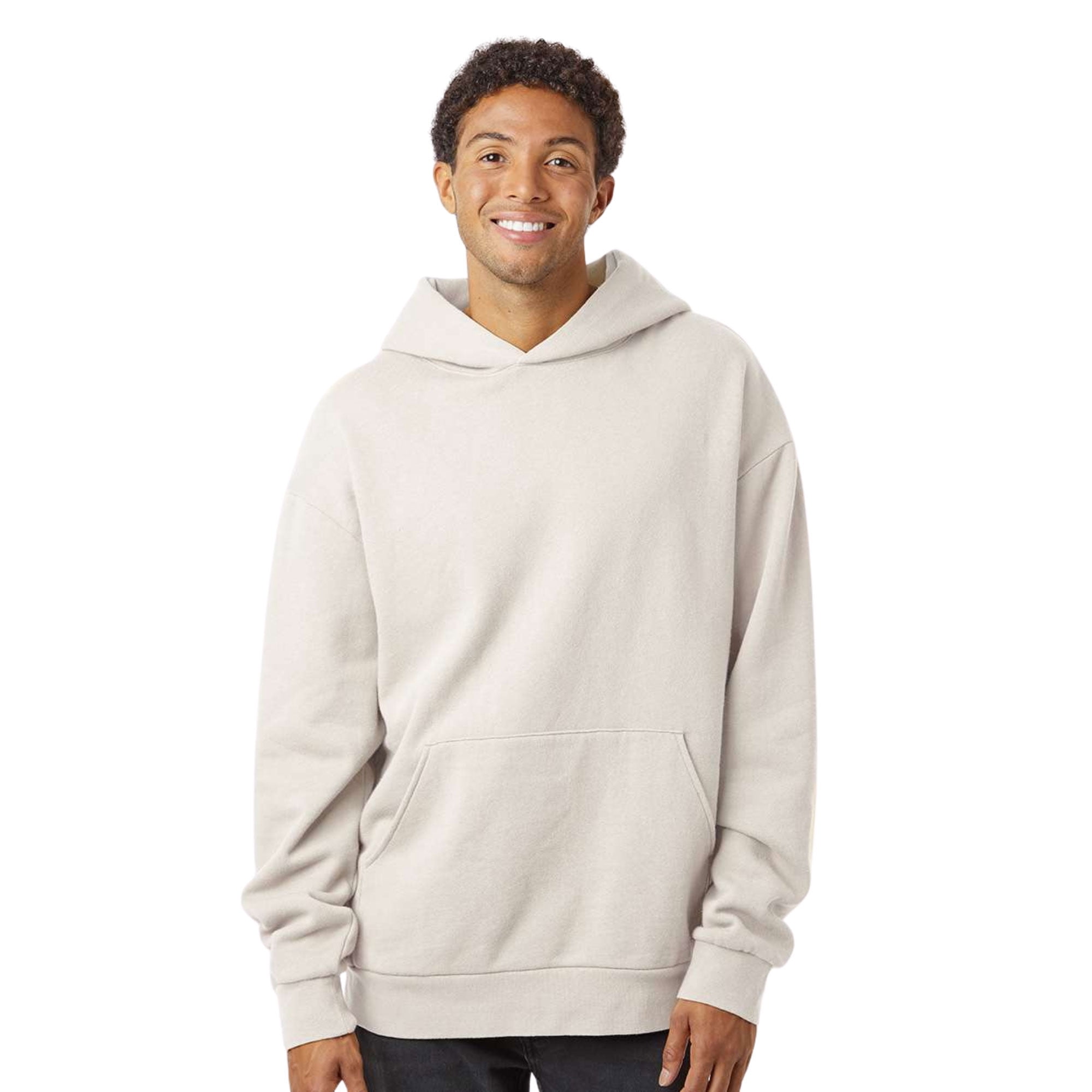 CDL STATEMENT HOODIE IVORY Mサイズ Independent Trading Co Men's Avenue Hooded Sweatshirt 80/20 Cotton