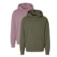 thumbnail image 1 of Independent Trading Co Men's Avenue Hooded Sweatshirt 80/20 Cotton/Polyester Cozy Essential Plain Hoodie (Orchid+Olive-2PCS, S), 1 of 7