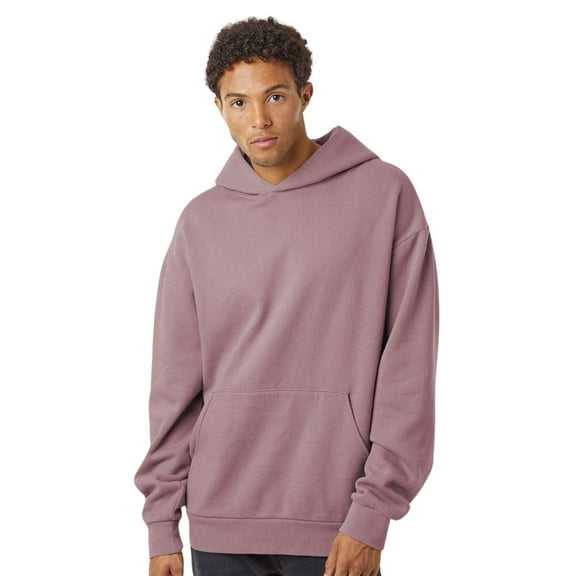 Independent Trading Co Men's Avenue Hooded Sweatshirt 80/20 Cotton/Polyester Cozy Essential Plain Hoodie (Orchid, XL)