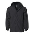 thumbnail image 1 of Independent Trading Co. Men's Hooded Water Resistant Windbreaker Jacket, 1 of 4