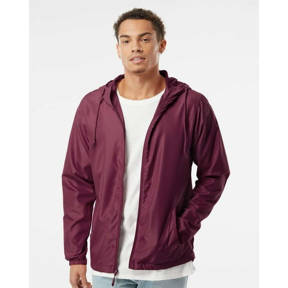 Independent Trading Co. Men's Light Weight Windbreaker Zip Jacket