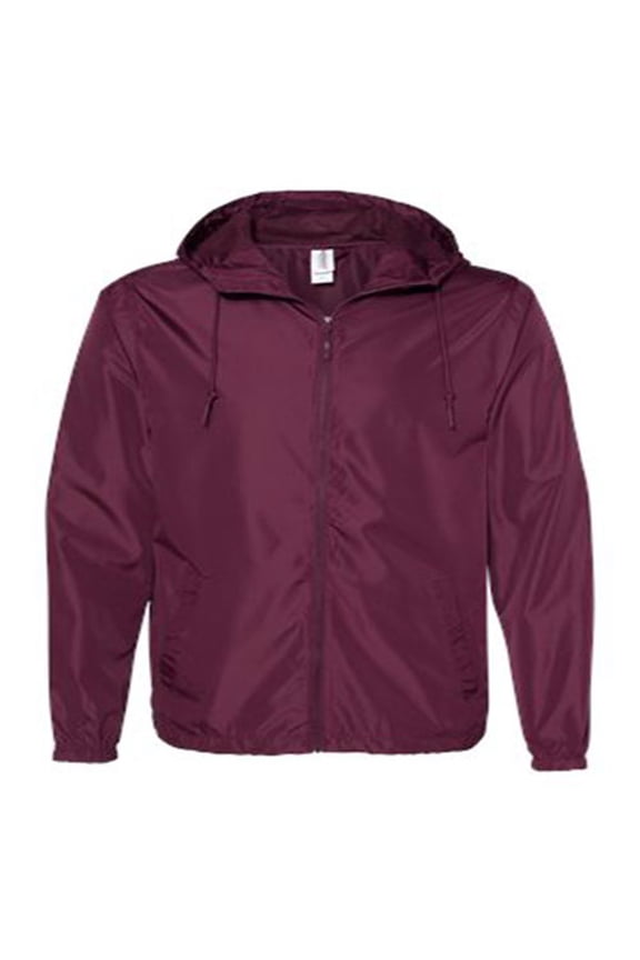 Men's Light Weight Windbreaker Zip Jacket