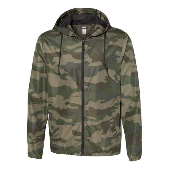 Independent Trading Co. Men's Light Weight Windbreaker Zip Jacket