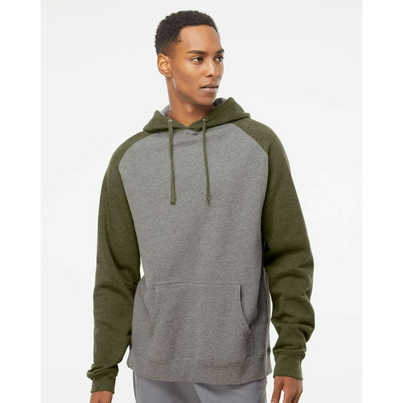 Independent Trading Co. Men's Raglan Hooded Pullover