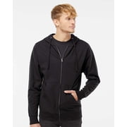 Independent Trading Co. Midweight Full-Zip Hooded Sweatshirt SS4500Z Black L