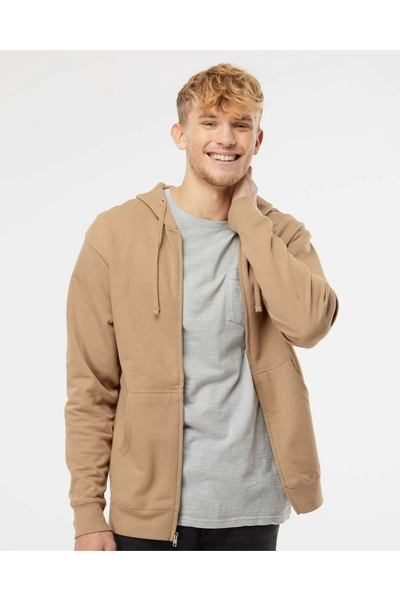 Midweight Full-Zip Hooded Sweatshirt