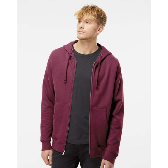 Independent Trading Co. Midweight Full-Zip Hooded Sweatshirt Size up to 3XL