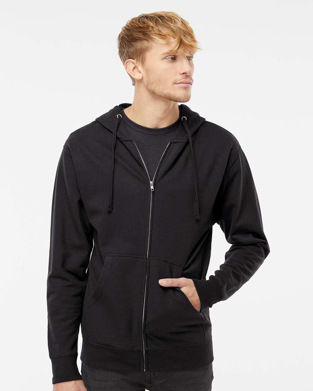Independent Trading Co. Midweight Full-Zip Hooded Sweatshirt