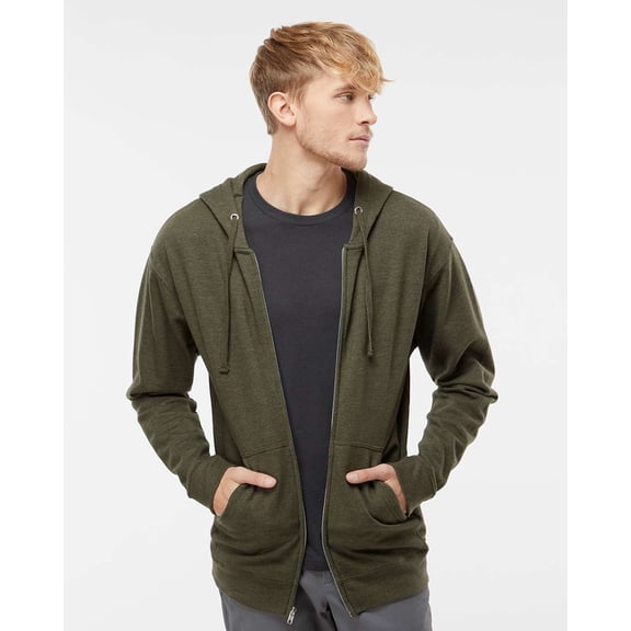 Independent Trading Co. Midweight Full-Zip Hooded Sweatshirt