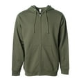 thumbnail image 1 of Independent Trading Co. Midweight Full-Zip Hooded Sweatshirt, 1 of 3