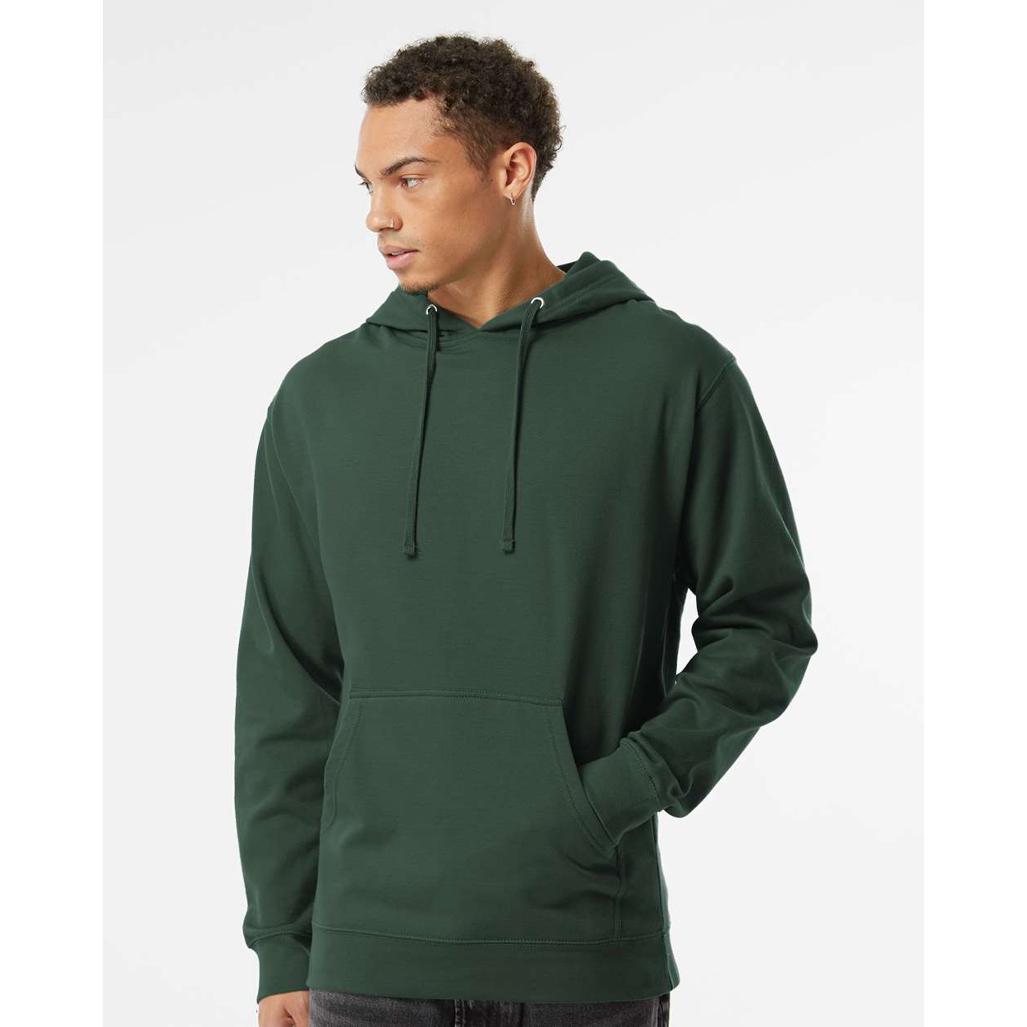 Independent Trading Co. Midweight Hooded Sweatshirt SS4500 Alpine Green L -  Walmart.com