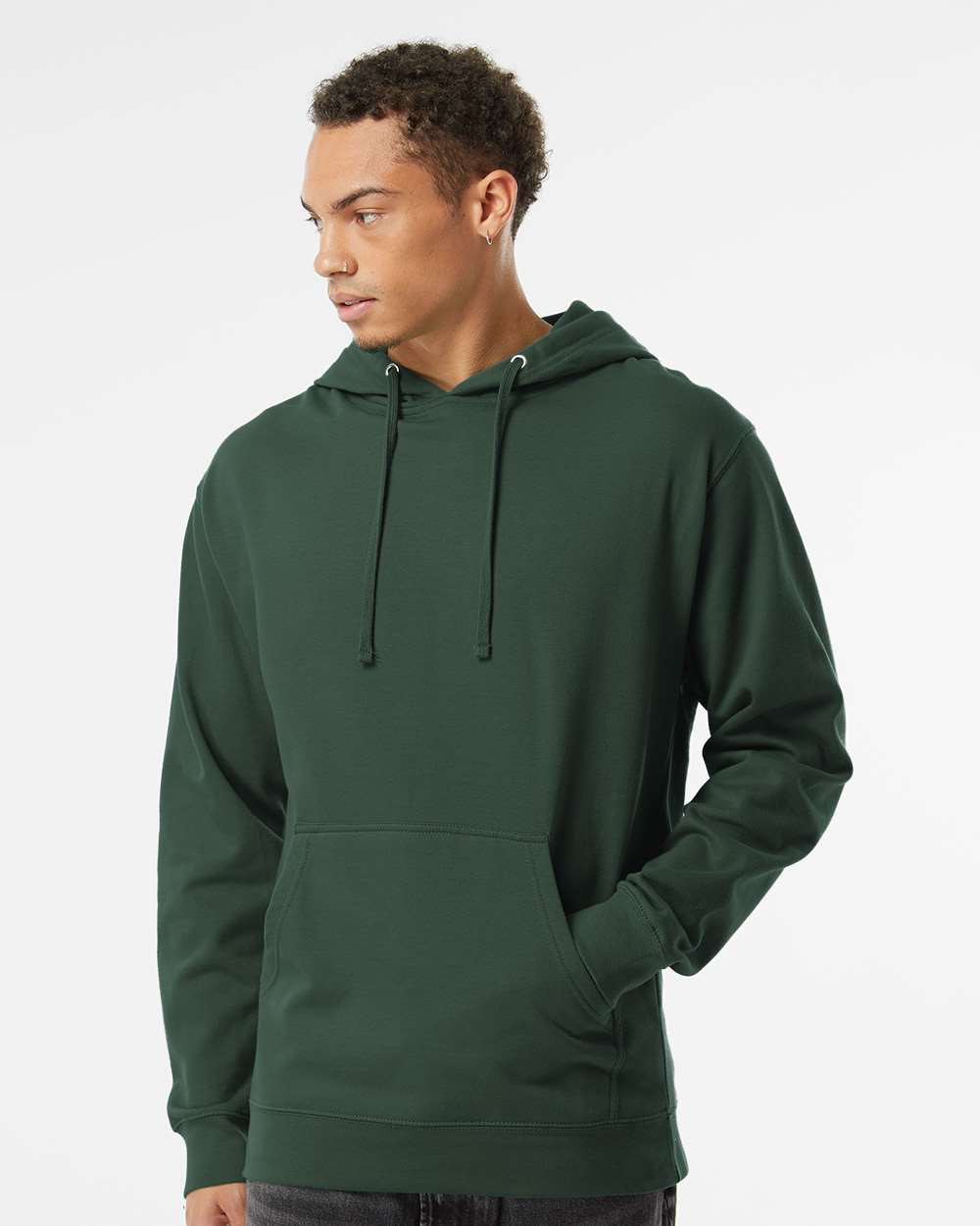Independent Trading Co. Midweight Hooded Sweatshirt SS4500 Alpine Green XL  
