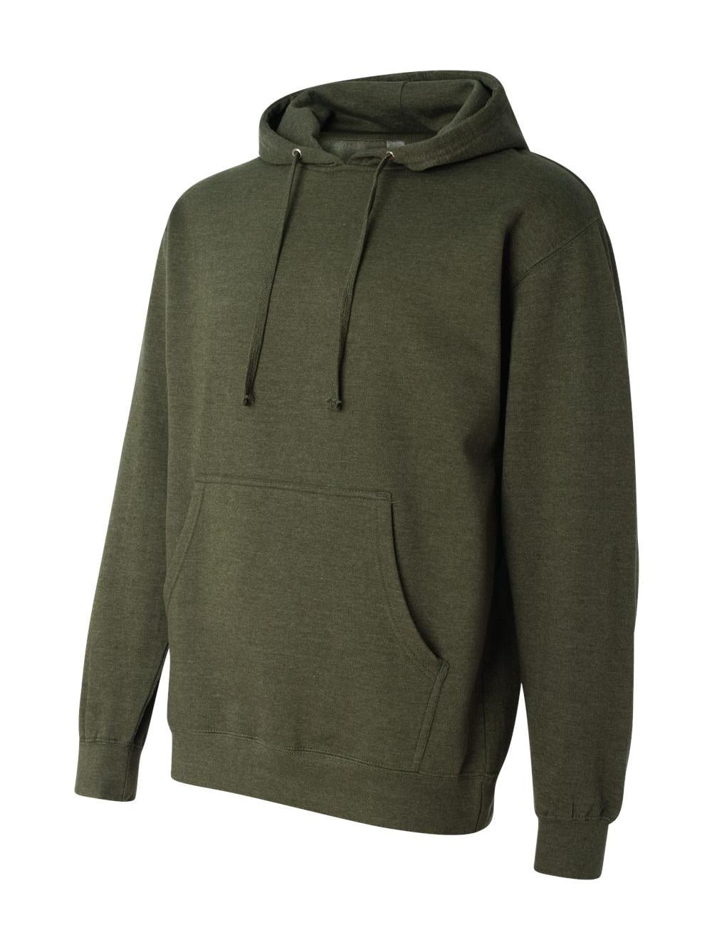 Independent Trading Co. Midweight Hooded Sweatshirt SS4500 Army Heather ...