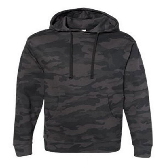 Independent Trading Co. Midweight Hooded Sweatshirt SS4500 Black Camo L