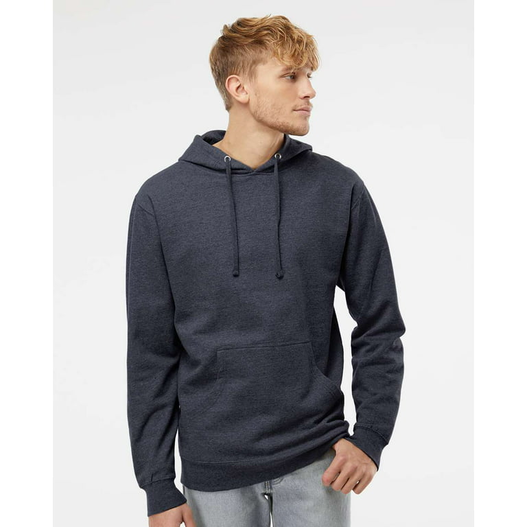 Independent Trading Co. Midweight Hooded Sweatshirt SS4500 Classic Navy  Heather L