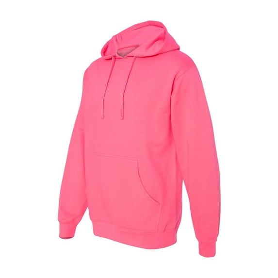 Independent Trading Co. Midweight Hooded Sweatshirt SS4500 Neon Pink M