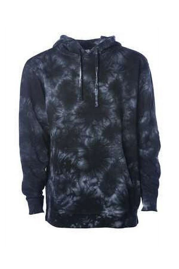 Midweight Tie-Dyed Hooded Sweatshirt PRM4500TD Tie Dye Black XS