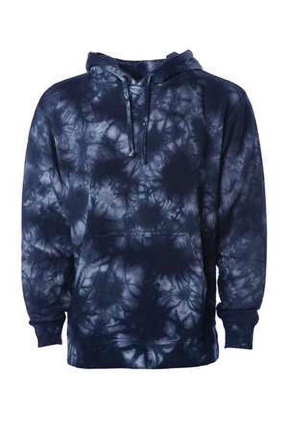Midweight Tie-Dyed Hooded Sweatshirt PRM4500TD Tie Dye Navy M