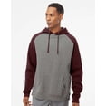 thumbnail image 1 of Independent Trading Co. - New Men - IWPF - Raglan Hooded Sweatshirt, 1 of 5