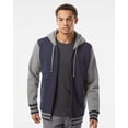thumbnail image 1 of Independent Trading Co. - New Men - IWPF - Unisex Heavyweight Varsity Full-Zip Hooded Sweatshirt, 1 of 5