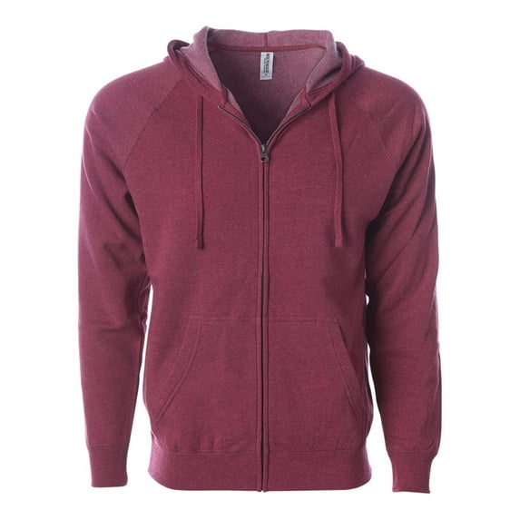 Independent Trading Co. - New Men - IWPF - Unisex Special Blend Raglan Full-Zip Hooded Sweatshirt