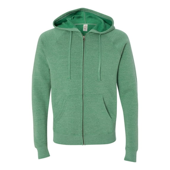 Independent Trading Co. - New Men - IWPF - Unisex Special Blend Raglan Full-Zip Hooded Sweatshirt