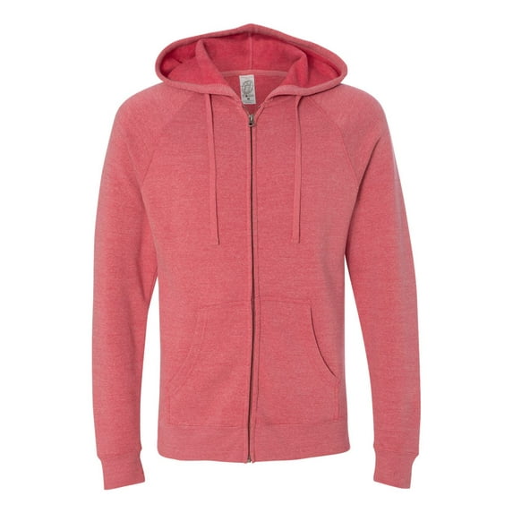 Independent Trading Co. - New Men - IWPF - Unisex Special Blend Raglan Full-Zip Hooded Sweatshirt